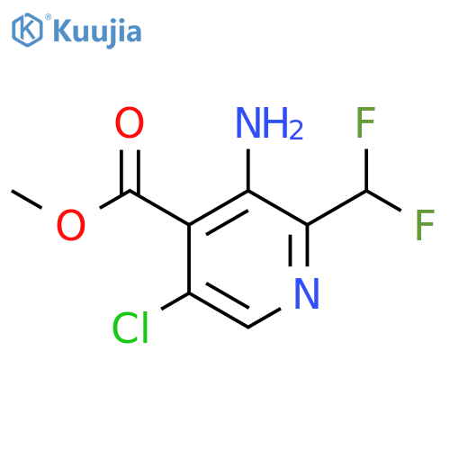 Methyl 3-amino-5-chloro-2-(difluoromethyl)pyridine-4-carboxylate structure