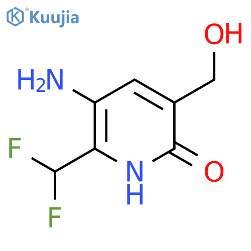 3-Amino-2-(difluoromethyl)-6-hydroxypyridine-5-methanol structure