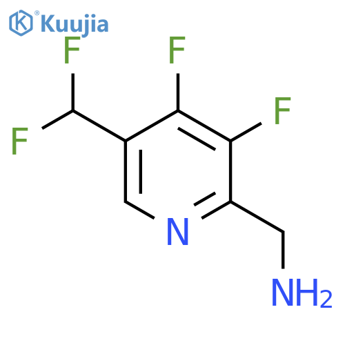 2-(Aminomethyl)-3,4-difluoro-5-(difluoromethyl)pyridine structure