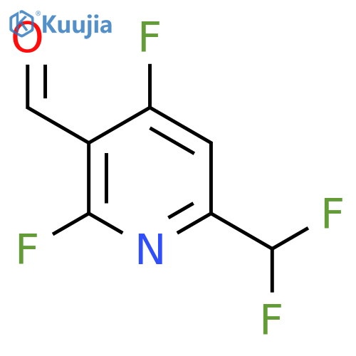 2,4-Difluoro-6-(difluoromethyl)pyridine-3-carboxaldehyde structure