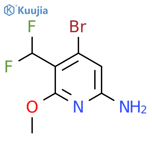 6-Amino-4-bromo-3-(difluoromethyl)-2-methoxypyridine structure