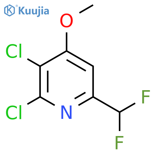 2,3-Dichloro-6-(difluoromethyl)-4-methoxypyridine structure