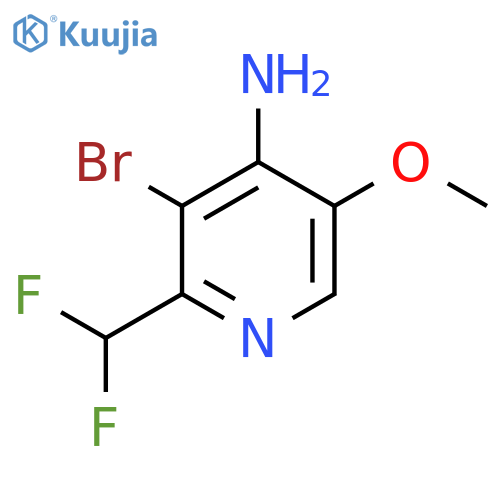 4-Amino-3-bromo-2-(difluoromethyl)-5-methoxypyridine structure