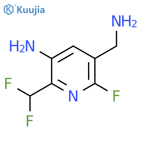 3-Amino-5-(aminomethyl)-2-(difluoromethyl)-6-fluoropyridine structure