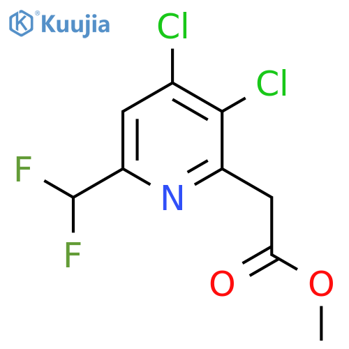 Methyl 3,4-dichloro-6-(difluoromethyl)pyridine-2-acetate structure