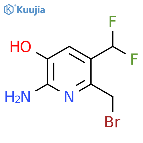 2-Amino-6-(bromomethyl)-5-(difluoromethyl)-3-hydroxypyridine structure