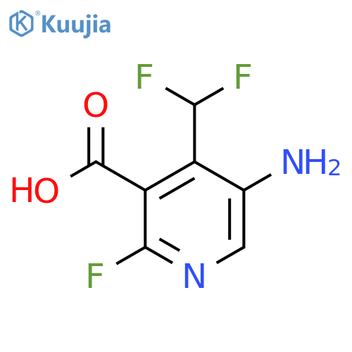 5-Amino-4-(difluoromethyl)-2-fluoropyridine-3-carboxylic acid structure