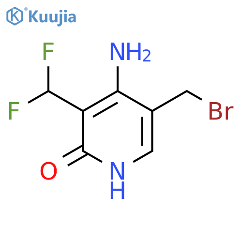 4-Amino-5-(bromomethyl)-3-(difluoromethyl)-2-hydroxypyridine structure