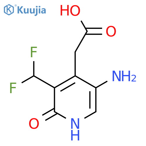 5-Amino-3-(difluoromethyl)-2-hydroxypyridine-4-acetic acid structure