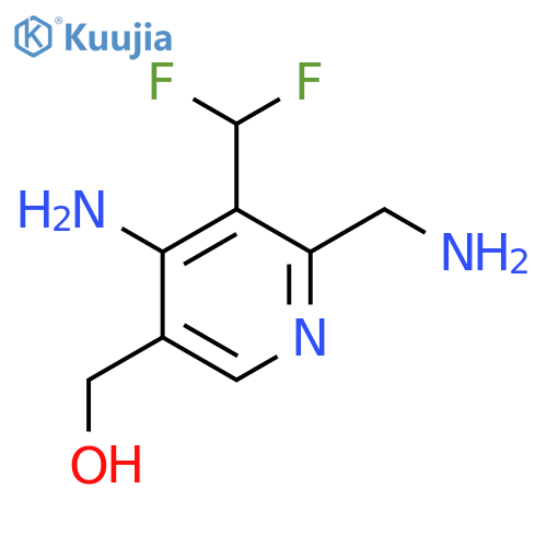 4-Amino-2-(aminomethyl)-3-(difluoromethyl)pyridine-5-methanol structure