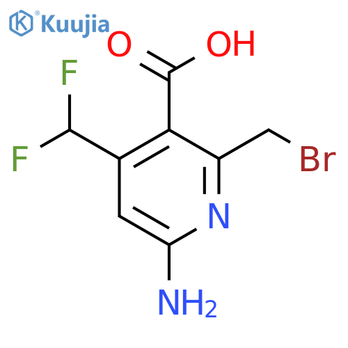 6-Amino-2-(bromomethyl)-4-(difluoromethyl)pyridine-3-carboxylic acid structure