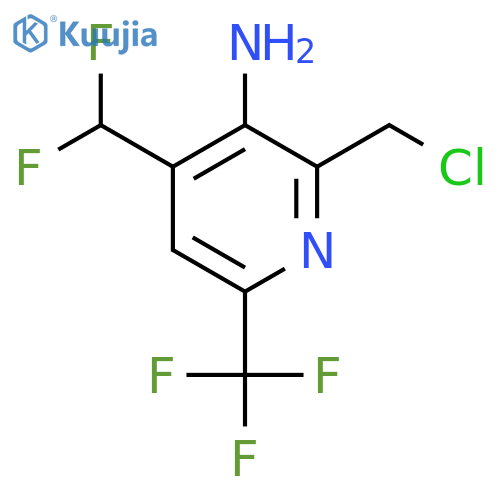 3-Amino-2-(chloromethyl)-4-(difluoromethyl)-6-(trifluoromethyl)pyridine structure