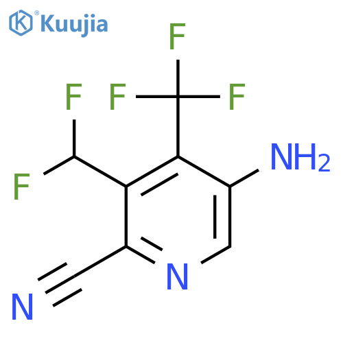 5-Amino-2-cyano-3-(difluoromethyl)-4-(trifluoromethyl)pyridine structure