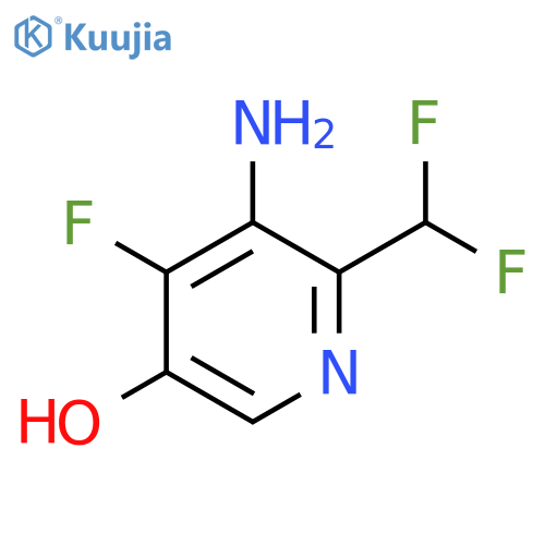 3-Amino-2-(difluoromethyl)-4-fluoro-5-hydroxypyridine structure