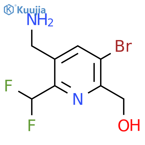 3-(Aminomethyl)-5-bromo-2-(difluoromethyl)pyridine-6-methanol structure