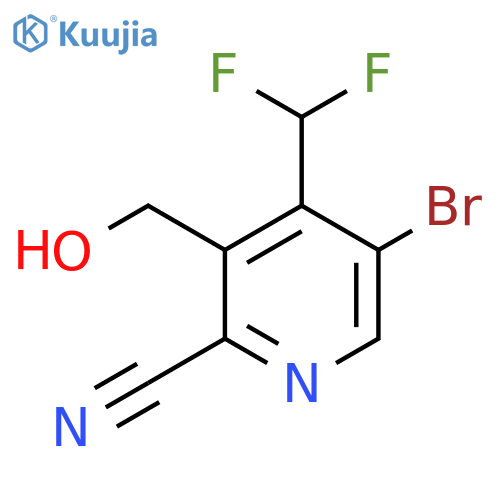 5-Bromo-2-cyano-4-(difluoromethyl)pyridine-3-methanol structure