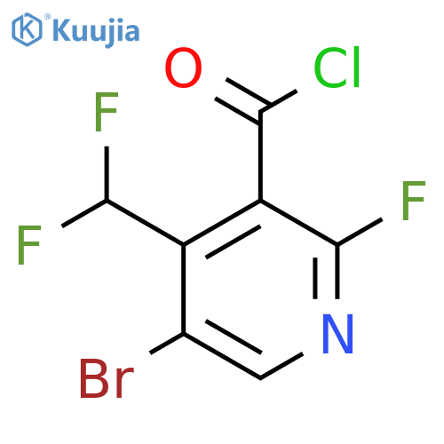 5-Bromo-4-(difluoromethyl)-2-fluoropyridine-3-carbonyl chloride structure