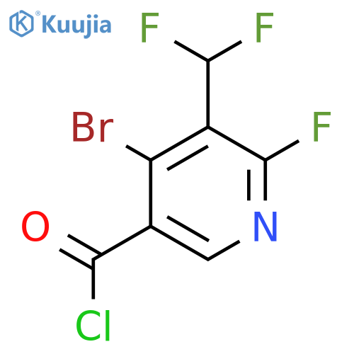 4-Bromo-3-(difluoromethyl)-2-fluoropyridine-5-carbonyl chloride structure