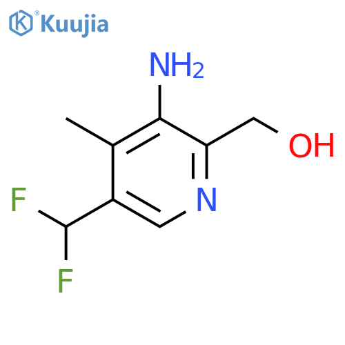 3-Amino-5-(difluoromethyl)-4-methylpyridine-2-methanol structure
