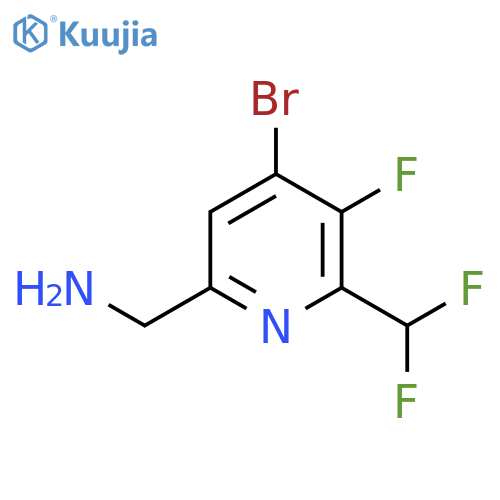 6-(Aminomethyl)-4-bromo-2-(difluoromethyl)-3-fluoropyridine structure
