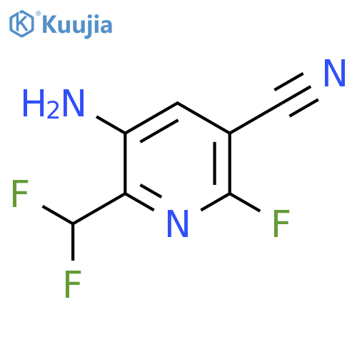 3-Amino-5-cyano-2-(difluoromethyl)-6-fluoropyridine structure