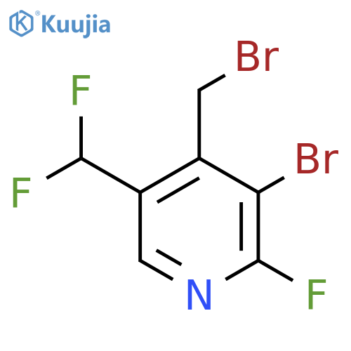 3-Bromo-4-(bromomethyl)-5-(difluoromethyl)-2-fluoropyridine structure
