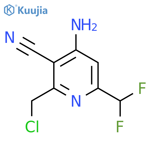 4-Amino-2-(chloromethyl)-3-cyano-6-(difluoromethyl)pyridine structure