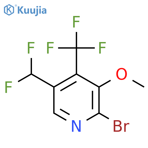 2-Bromo-5-(difluoromethyl)-3-methoxy-4-(trifluoromethyl)pyridine structure