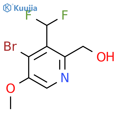 4-Bromo-3-(difluoromethyl)-5-methoxypyridine-2-methanol structure