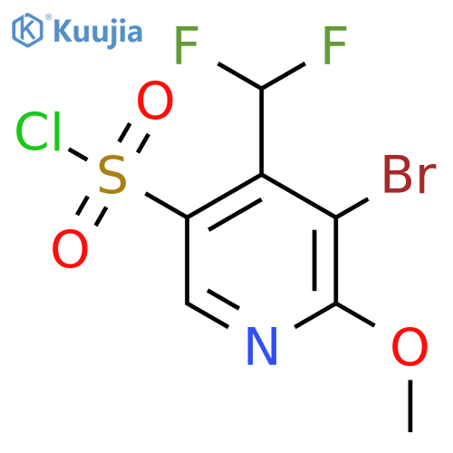 3-Bromo-4-(difluoromethyl)-2-methoxypyridine-5-sulfonyl chloride structure
