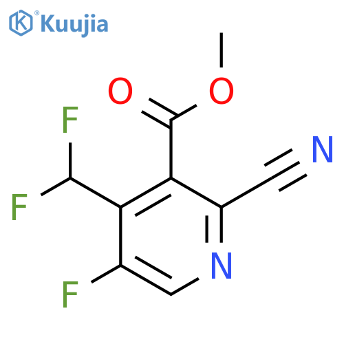 Methyl 2-cyano-4-(difluoromethyl)-5-fluoropyridine-3-carboxylate structure