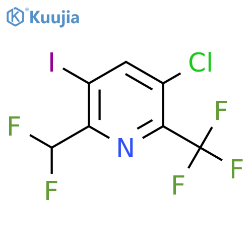 5-Chloro-2-(difluoromethyl)-3-iodo-6-(trifluoromethyl)pyridine structure