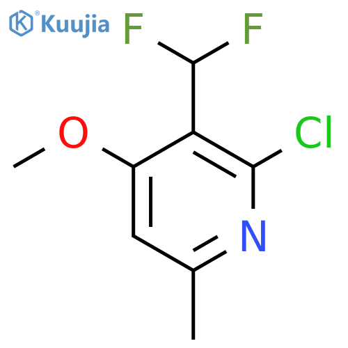 2-Chloro-3-(difluoromethyl)-4-methoxy-6-methylpyridine structure