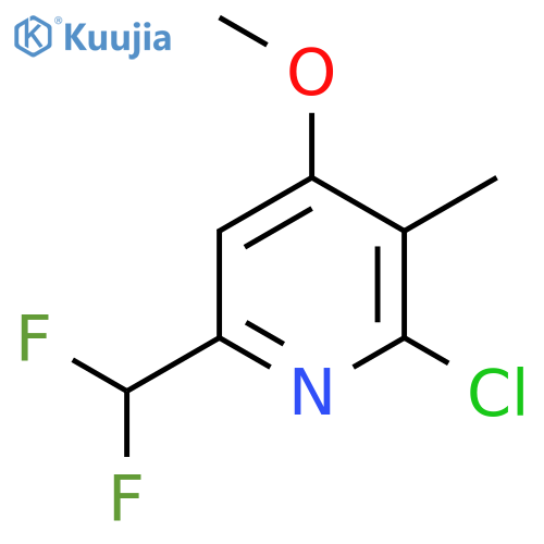 2-Chloro-6-(difluoromethyl)-4-methoxy-3-methylpyridine structure