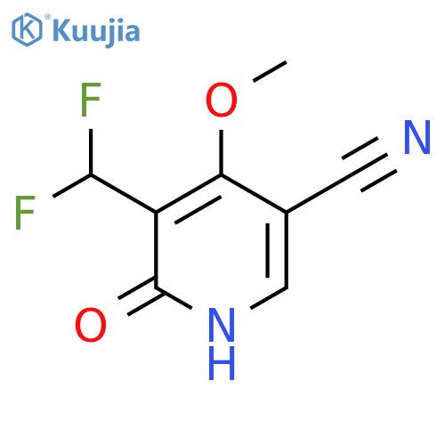 5-Cyano-3-(difluoromethyl)-2-hydroxy-4-methoxypyridine structure
