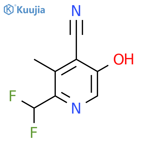 4-Cyano-2-(difluoromethyl)-5-hydroxy-3-methylpyridine structure