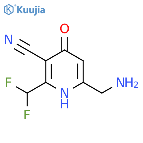 6-(Aminomethyl)-3-cyano-2-(difluoromethyl)-4-hydroxypyridine structure