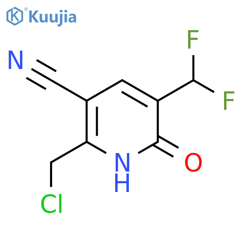 2-(Chloromethyl)-3-cyano-5-(difluoromethyl)-6-hydroxypyridine structure
