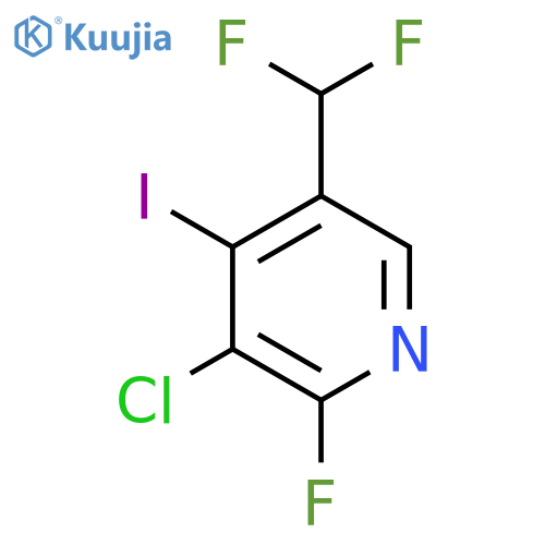 3-Chloro-5-(difluoromethyl)-2-fluoro-4-iodopyridine structure