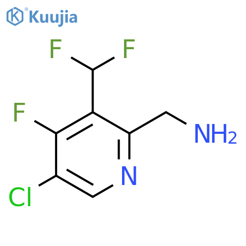 2-(Aminomethyl)-5-chloro-3-(difluoromethyl)-4-fluoropyridine structure