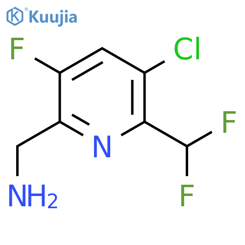 2-(Aminomethyl)-5-chloro-6-(difluoromethyl)-3-fluoropyridine structure
