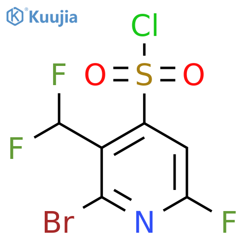 2-Bromo-3-(difluoromethyl)-6-fluoropyridine-4-sulfonyl chloride structure