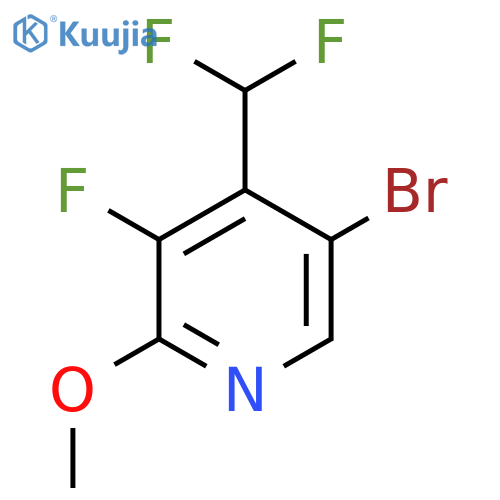 5-Bromo-4-(difluoromethyl)-3-fluoro-2-methoxypyridine structure