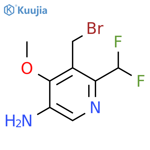 5-Amino-3-(bromomethyl)-2-(difluoromethyl)-4-methoxypyridine structure