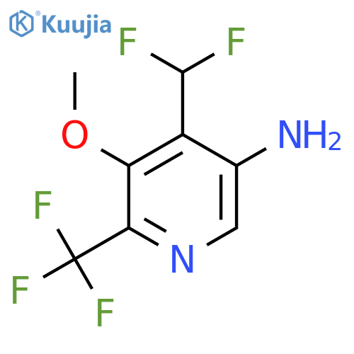 5-Amino-4-(difluoromethyl)-3-methoxy-2-(trifluoromethyl)pyridine structure