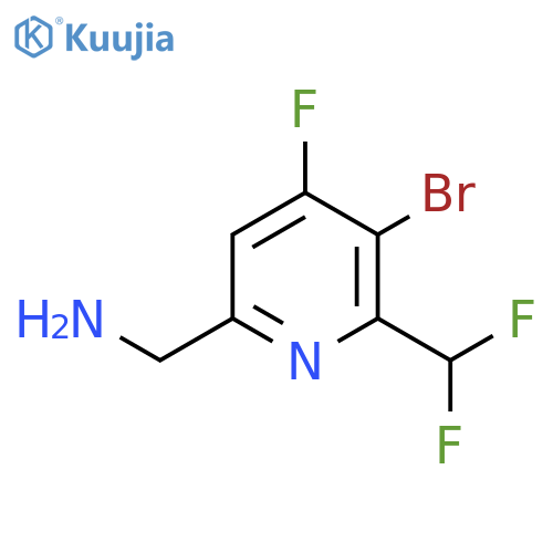 6-(Aminomethyl)-3-bromo-2-(difluoromethyl)-4-fluoropyridine structure