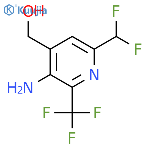 3-Amino-6-(difluoromethyl)-2-(trifluoromethyl)pyridine-4-methanol structure