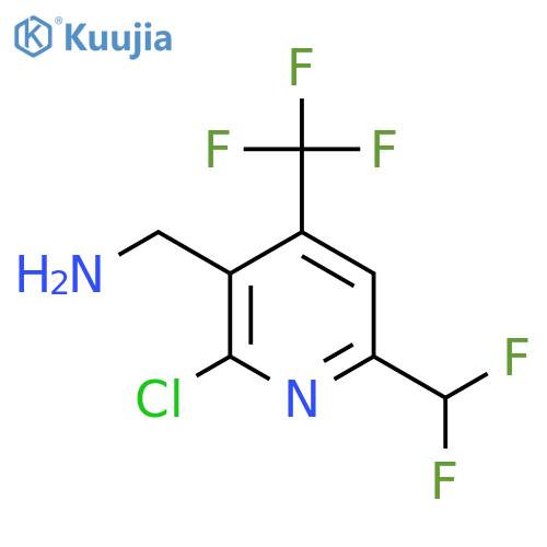 3-(Aminomethyl)-2-chloro-6-(difluoromethyl)-4-(trifluoromethyl)pyridine structure