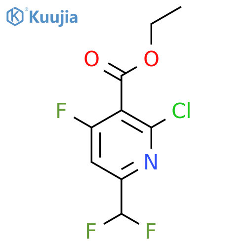 Ethyl 2-chloro-6-(difluoromethyl)-4-fluoropyridine-3-carboxylate structure