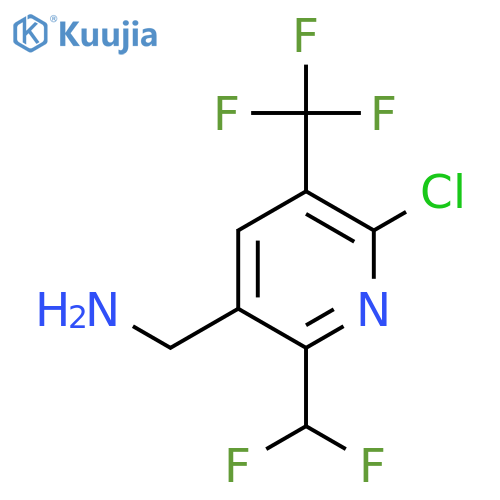 3-(Aminomethyl)-6-chloro-2-(difluoromethyl)-5-(trifluoromethyl)pyridine structure